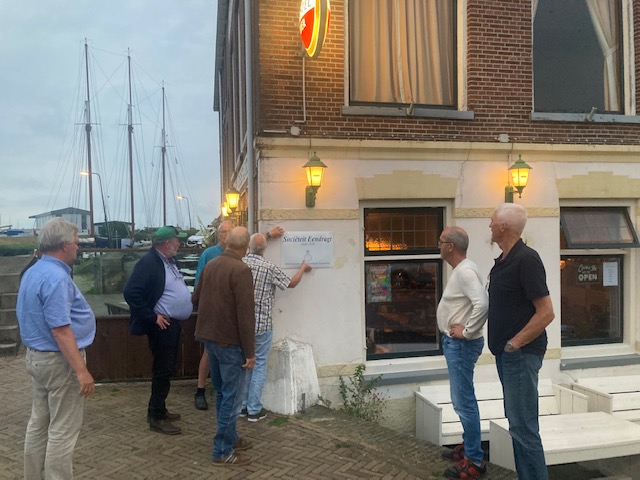 locatie 1 van het emaille bord